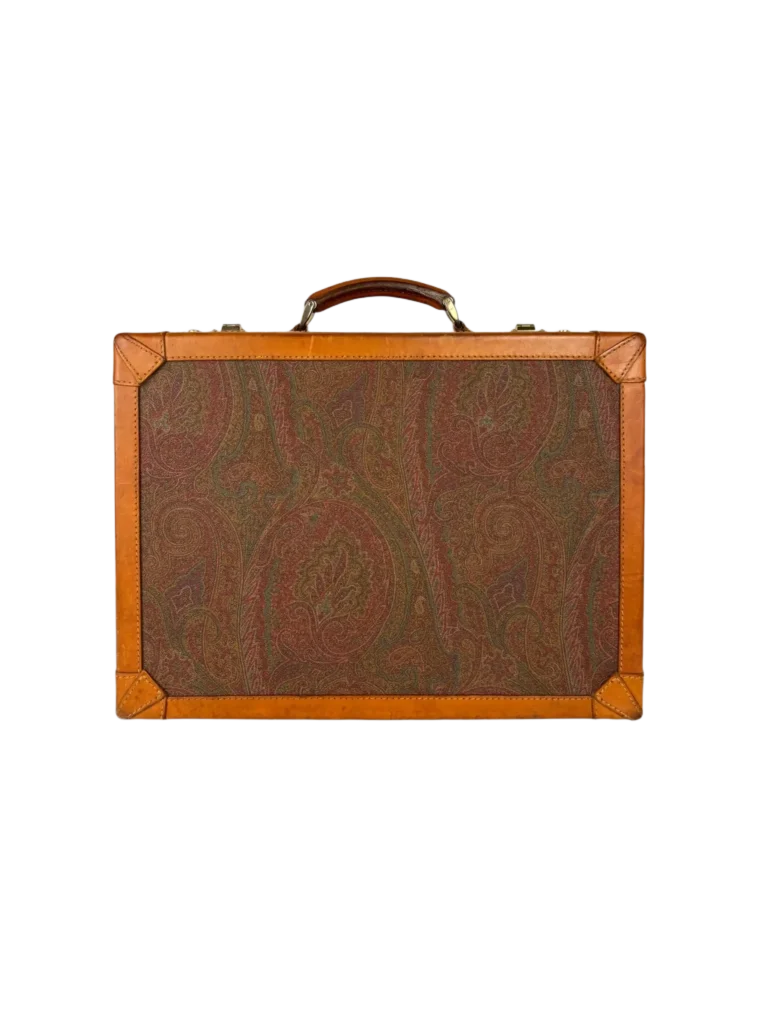 Valigetta in tela paisley.