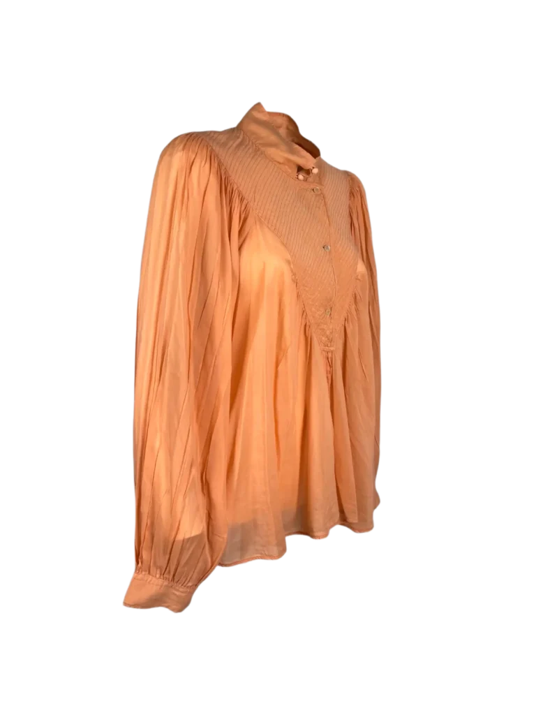 Blusa in cotone con ricamo., foto 2 di 7