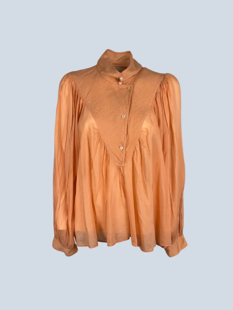 Blusa in cotone con ricamo, 0.