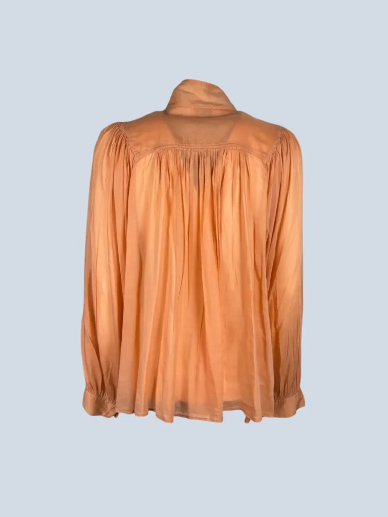 Blusa in cotone con ricamo, 0., foto 4 di 7