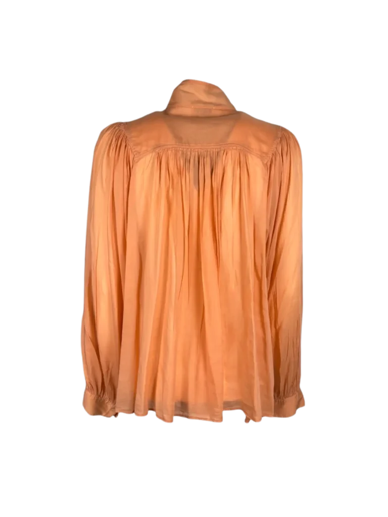 Blusa in cotone con ricamo., foto 4 di 7