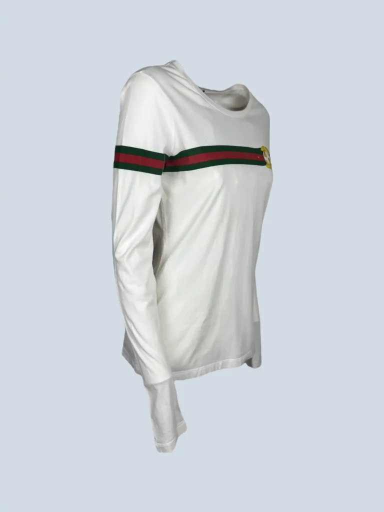Maglia a maniche lunghe in cotone stampa web, S., foto 2 di 6