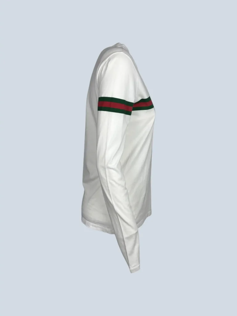 Maglia a maniche lunghe in cotone stampa web, S., foto 3 di 6