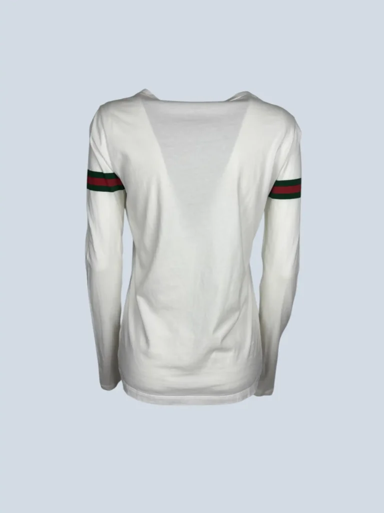 Maglia a maniche lunghe in cotone stampa web, S., foto 4 di 6