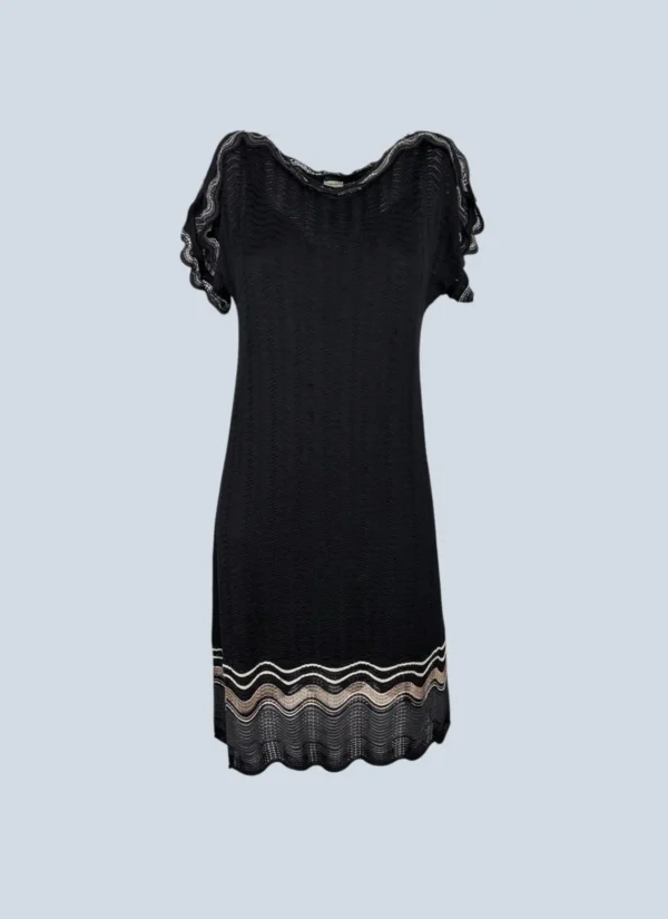 <b>M Missoni</b> <br> abito midi con motivo ondulato, 42.