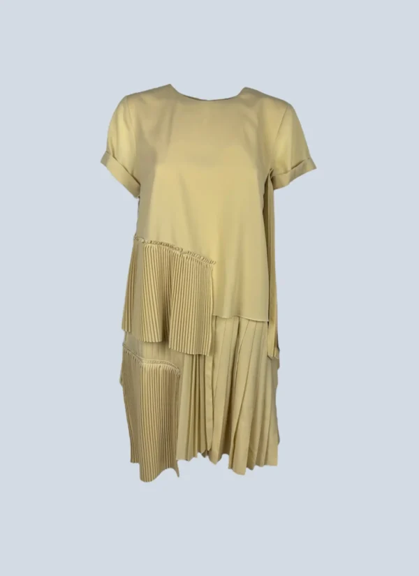 <b>N21</b> <br> abito midi con dettagli plissè, 42.