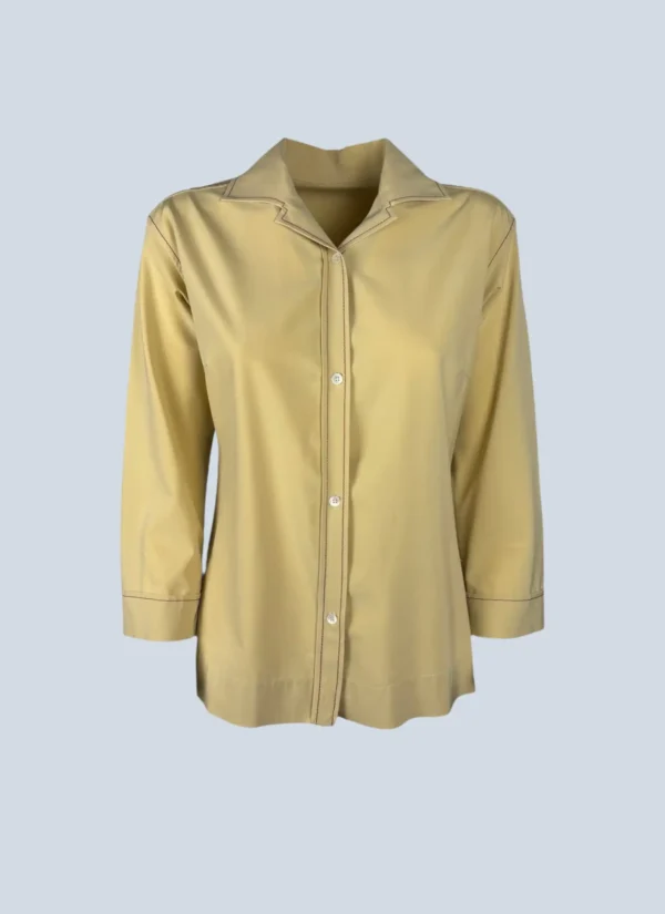 <b>Prada Luna Rossa</b> <br> camicia con impunture, L.