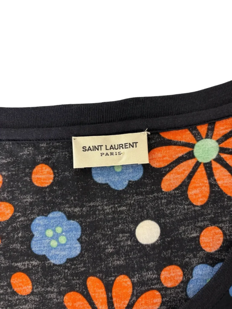 T-shirt in cotone stampa floreale., foto 4 di 6