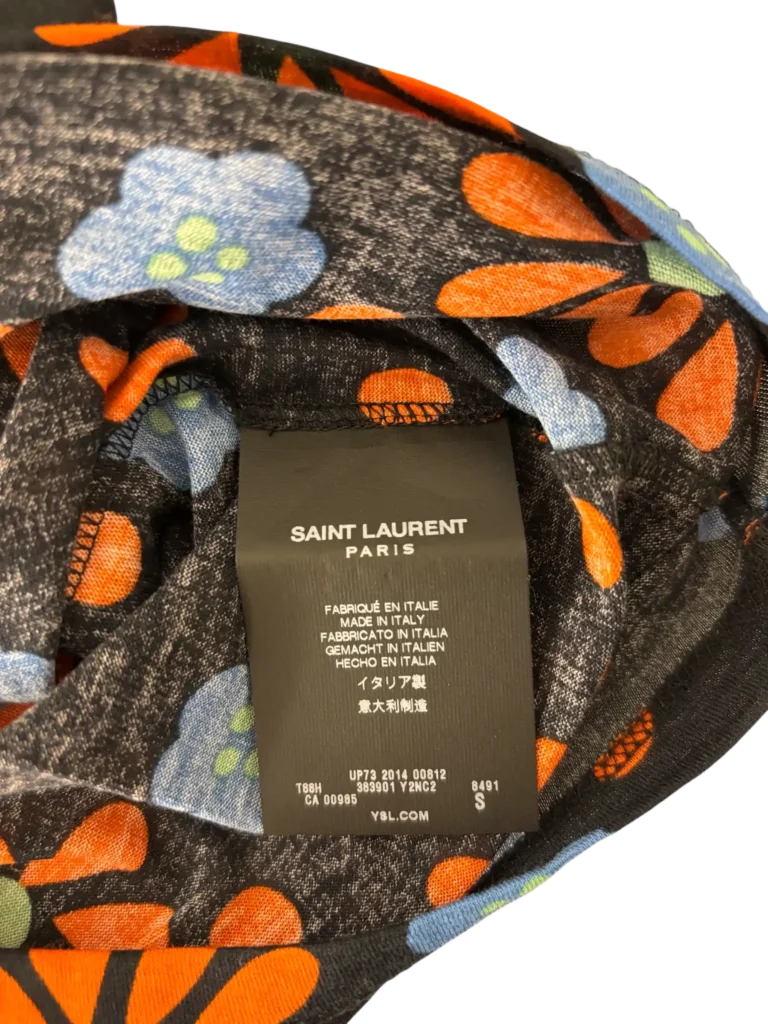 T-shirt in cotone stampa floreale., foto 5 di 6