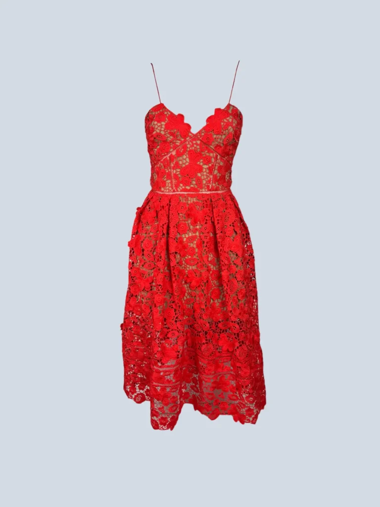 Abito Azaelea in pizzo macramรจ, 2.