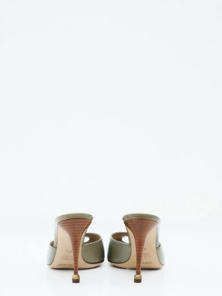 Mules open toe in pelle, 37,5., foto 3 di 3