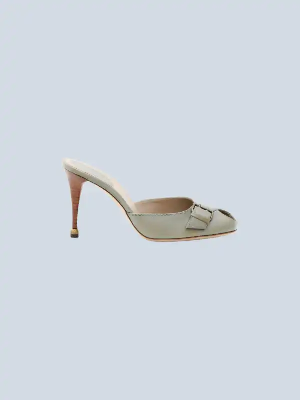 Sergio Rossi mules open toe in pelle 37 5 la belle epoque boutique luxury
