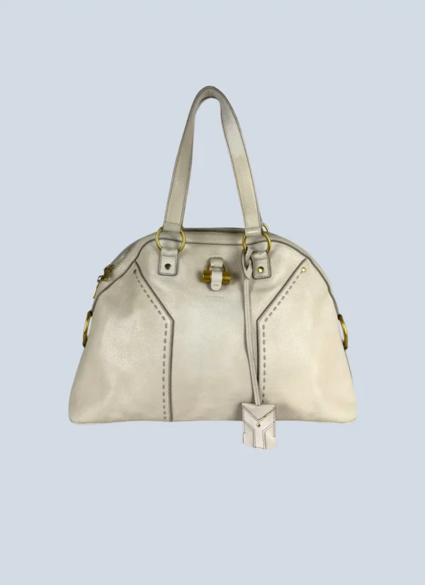 <b>Yves Saint Laurent</b> <br> borsa a spalla Muse in pelle martellata.