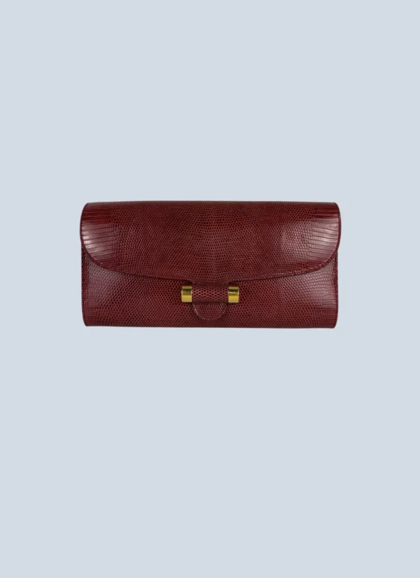<b>Yves Saint Laurent</b> <br> pochette Muse in pelle esotica.
