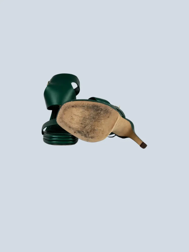 Sandali a fascia in pelle, 36., foto 5 di 5