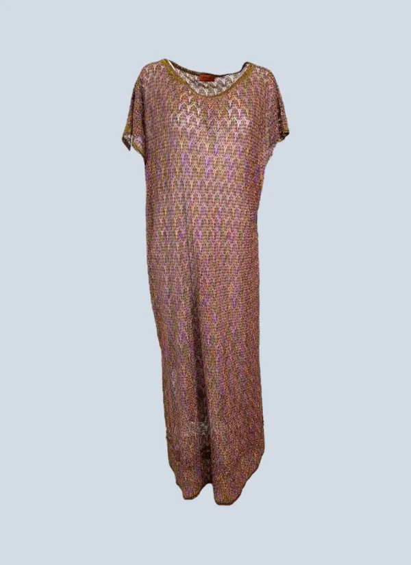<b>Missoni Mare</b><br> caftano in lurex motivo foglie, UN.