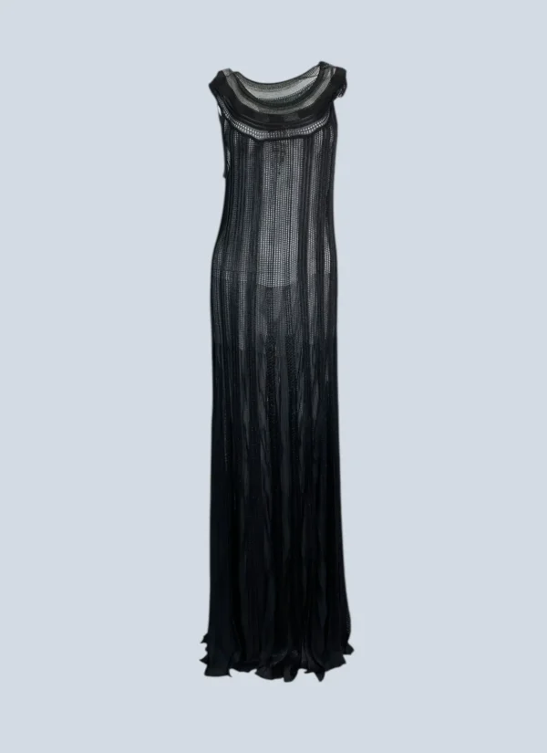<b>Missoni</b><br> abito lungo in maglia traforata, 42.