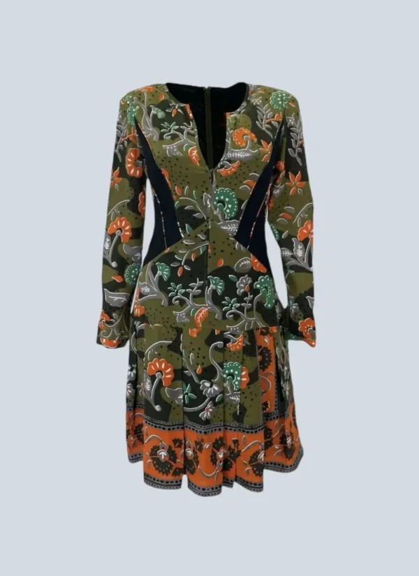 <b>Burberry</b><br> abito midi con stampa floreale, 42.