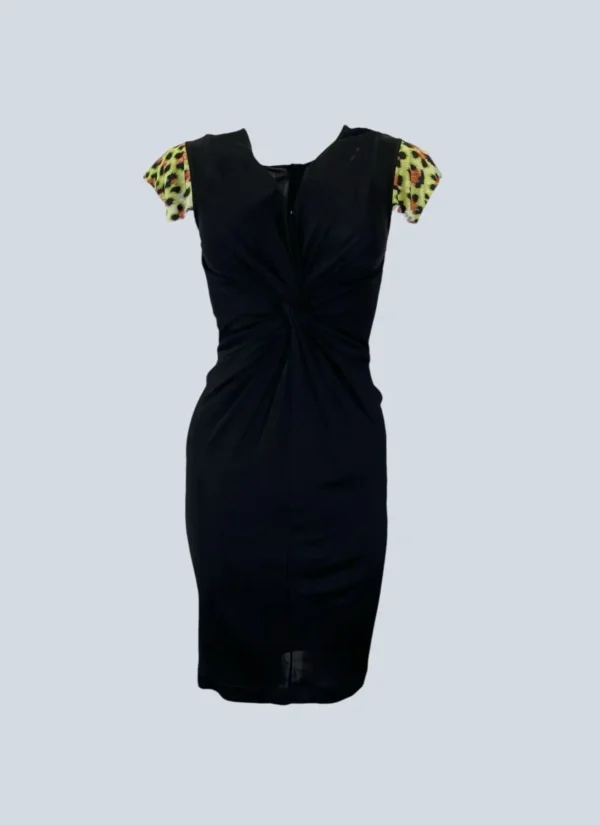 <b>Just Cavalli</b><br> abito midi con maniche animalier, S.