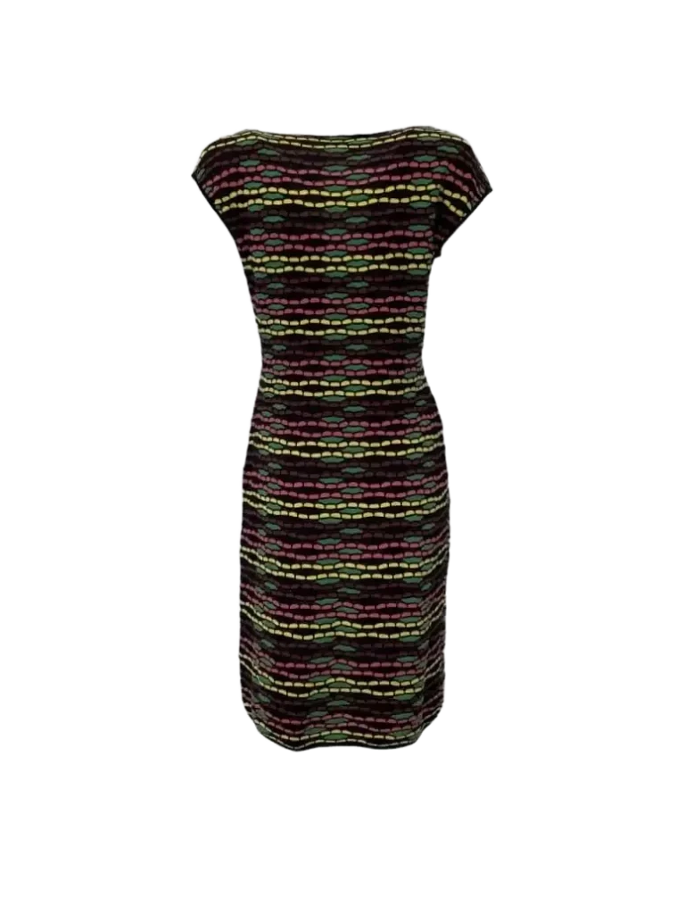 Optical pattern midi dress., photo 3 of 5