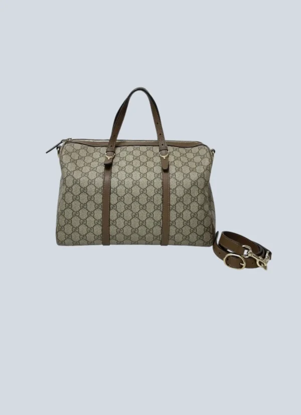 <b>Gucci</b><br> borsa a tracolla Boston in tela Monogram e pelle.