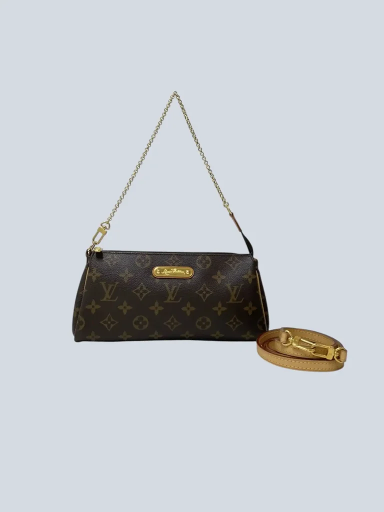 Borsa a tracolla Eva in tela Monogram e pelle.