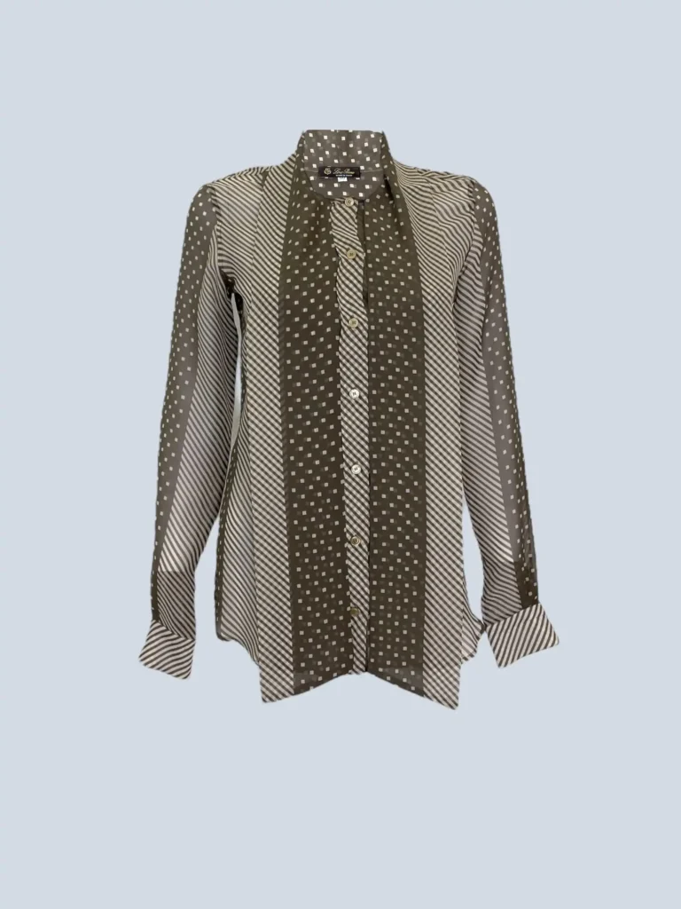 Camicia in seta fantasia, 40.