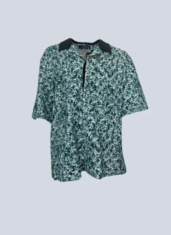 <b>Louis Vuitton</b><br> camicia a maniche corte in viscosa Monogram, L.