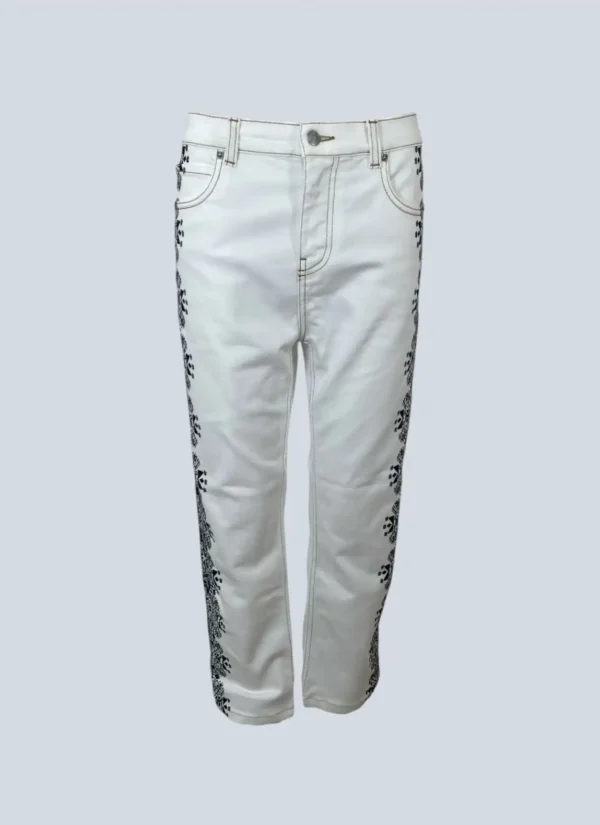 <b>Etro</b><br> pantaloni Esme in denim con bande, 29.