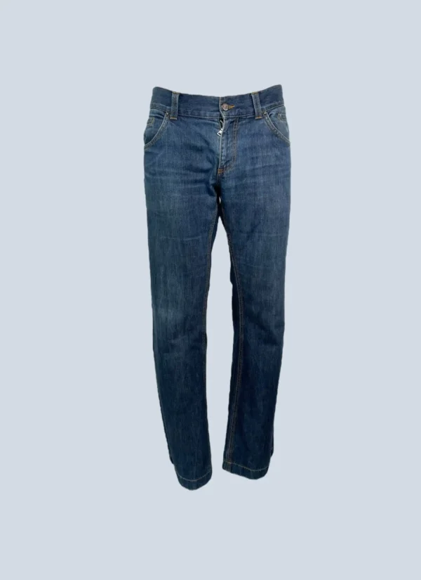 <b>Etro</b><br> pantaloni a vita bassa in denim, 34.