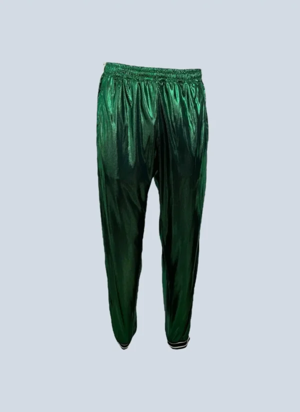 <b>Gucci</b><br> pantaloni in acetato con bande logo, M.