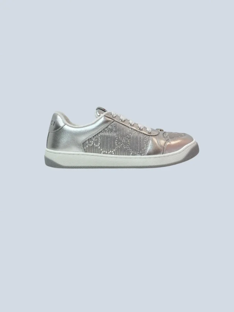 Sneakers Screener GG Crystal in pelle, 40.