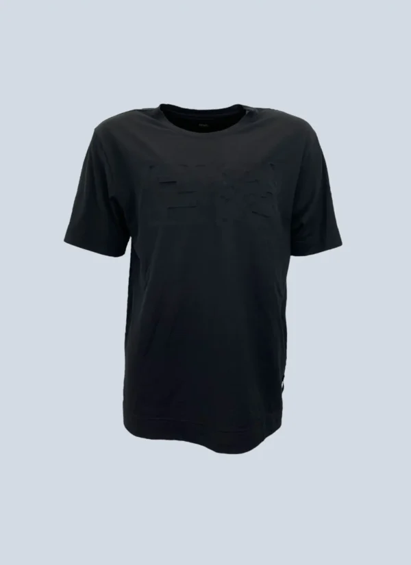 <b>Fendi</b><br> t-shirt in cotone con logo in rilievo, L.