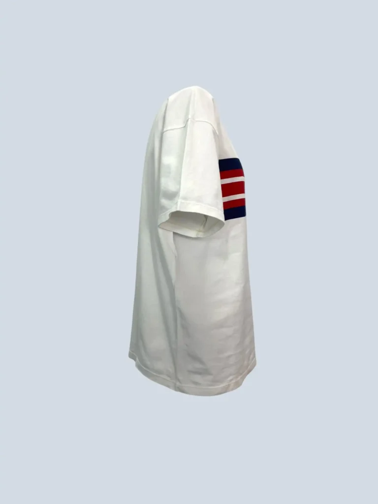 Cotton t-shirt with stripes and logo, XS., photo 2 of 8