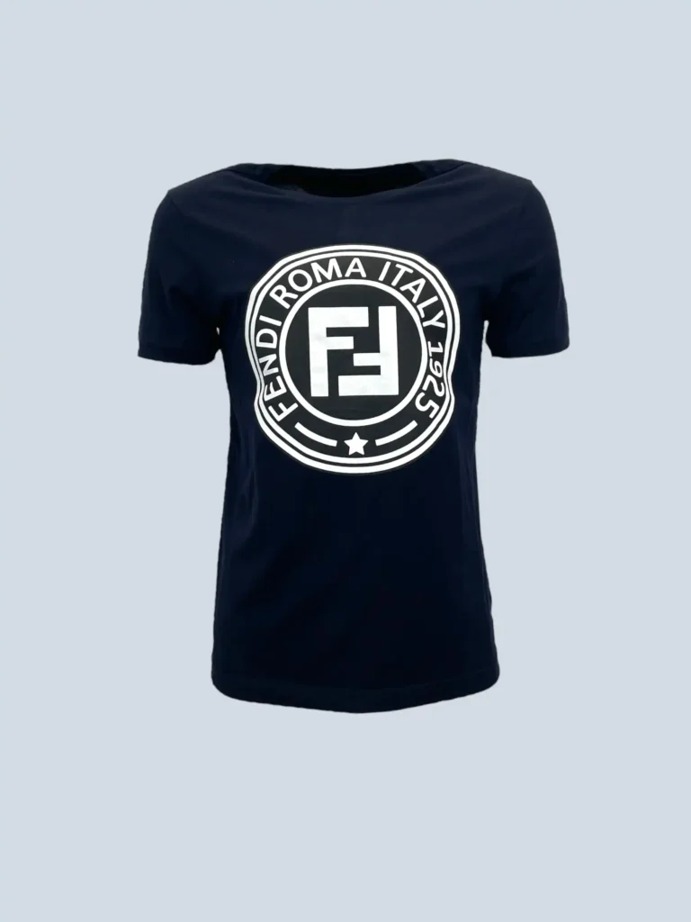 Cotton logo print T-shirt, M