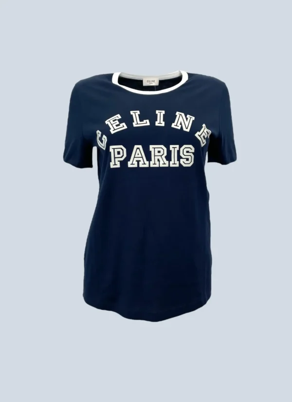 <b>Celine</b><br> t-shirt in cotone logo, M.