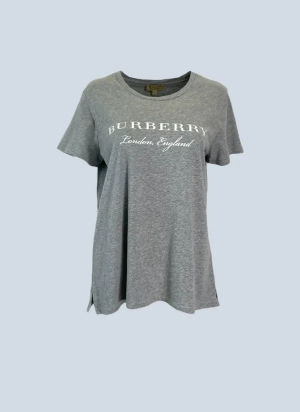 <b>Burberry</b><br> t-shirt in cotone con logo, L.