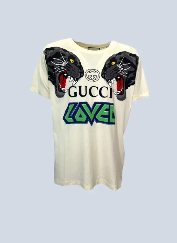 <b>Gucci</b><br> t-shirt Loved Double Panther in cotone, M.