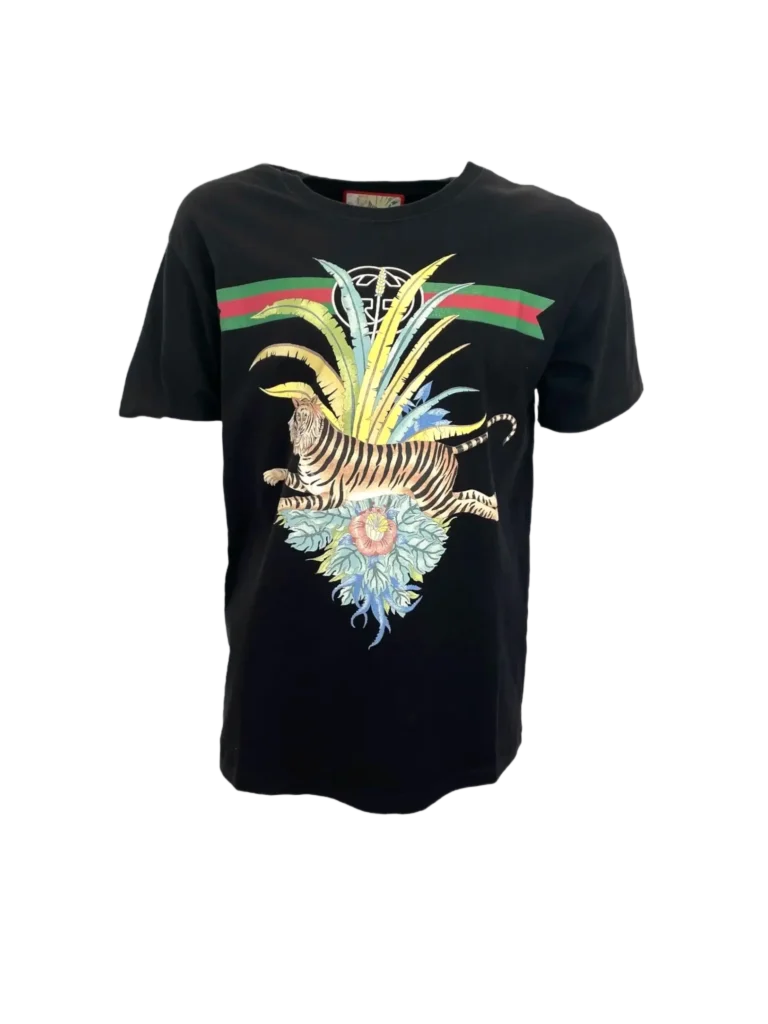 Tiger Interlocking logo cotton T-shirt.