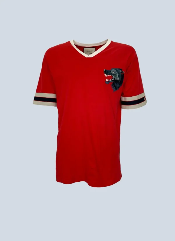 <b>Gucci</b><br> t-shirt in cotone con patch, XL.