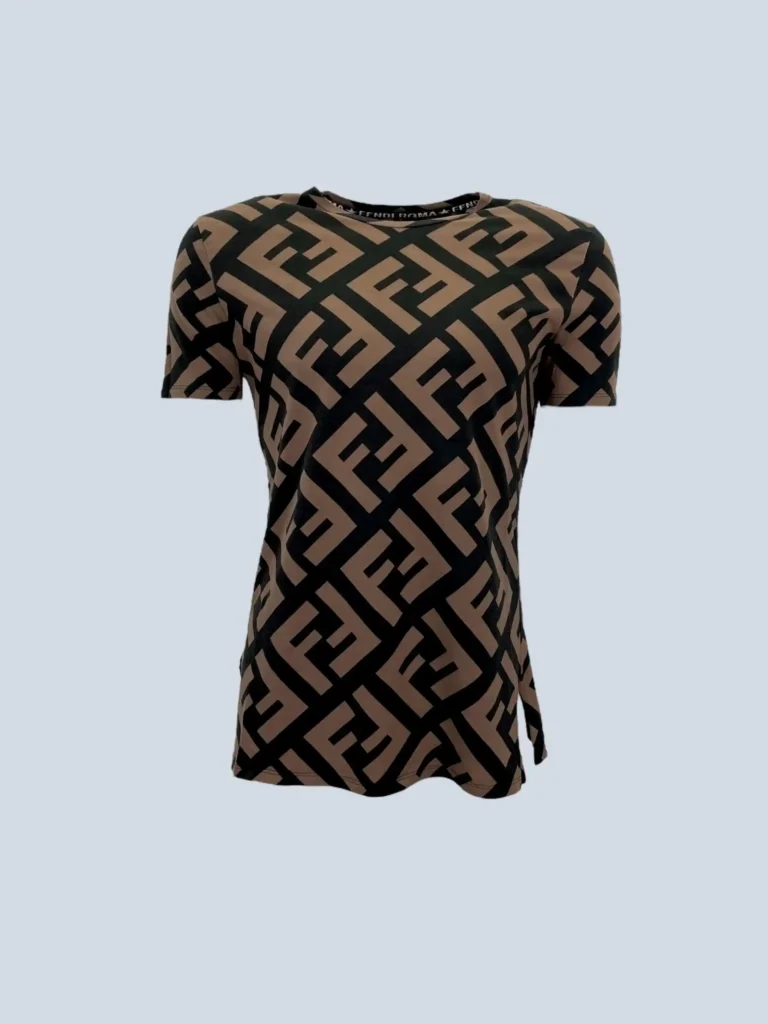 FF Zucca print cotton T-shirt, M.