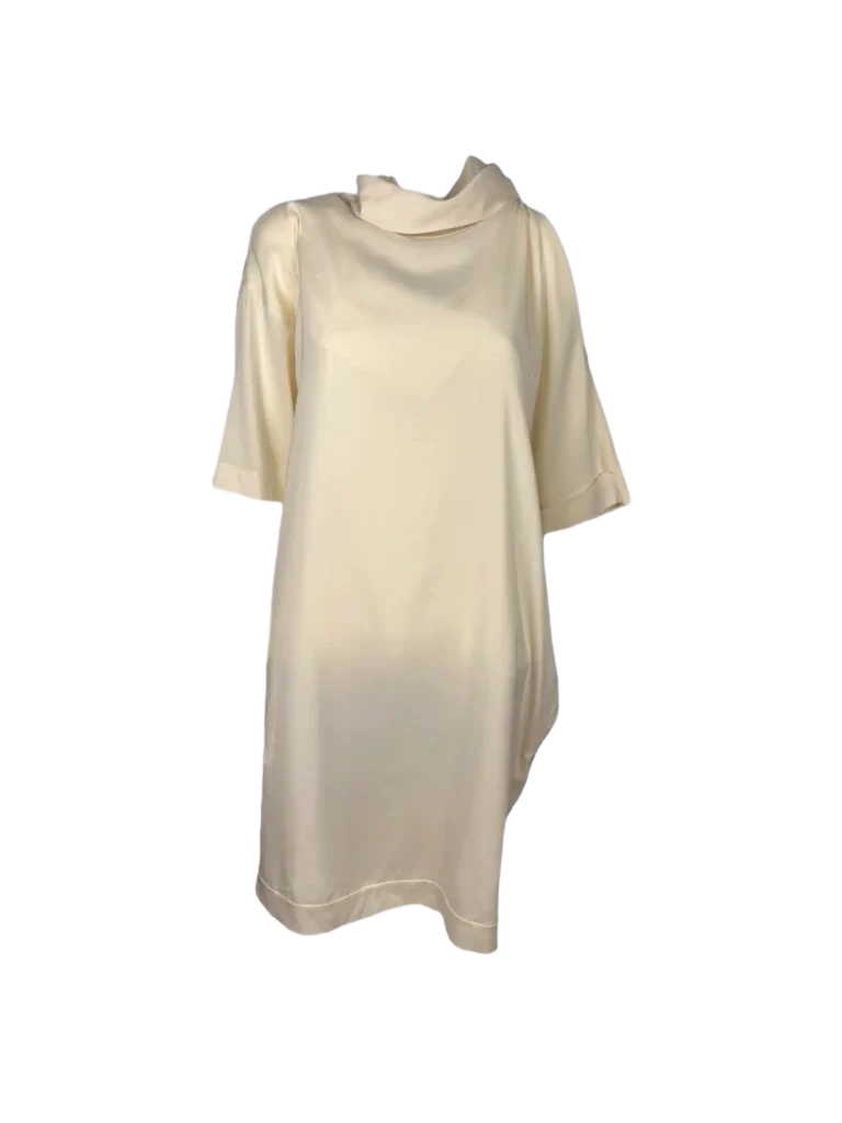 Silk cut-out dress.
