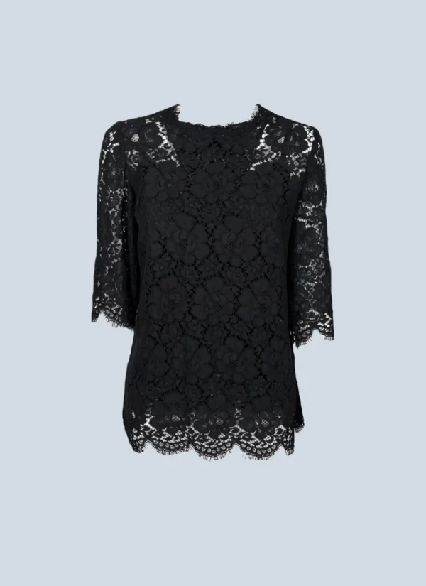 Dolce&Gabbana blusa in pizzo, 40.