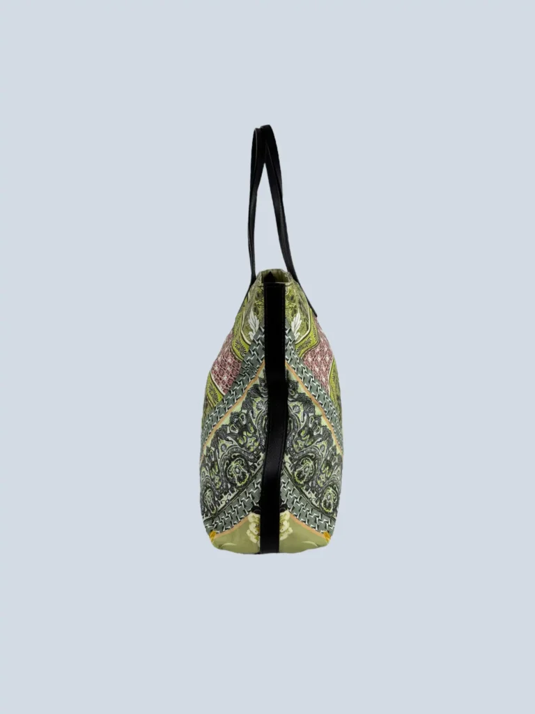 Borsa shopper a spalla stampa fantasia in pelle., foto 3 di 9