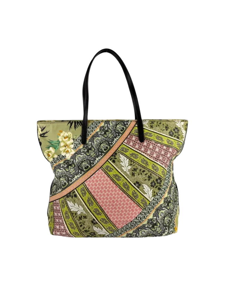Borsa shopper a spalla stampa fantasia in pelle., foto 4 di 9