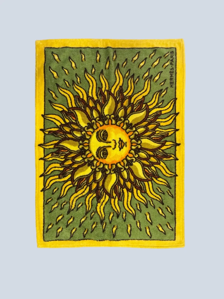 Sun print terry cloth beach towel.