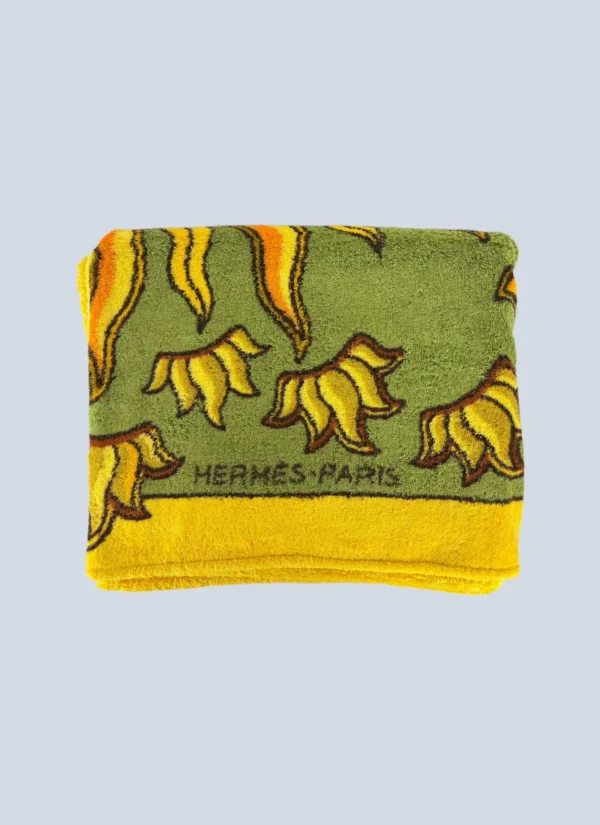 <b>Hermès</b> <br> telo mare in spugna stampa sole.