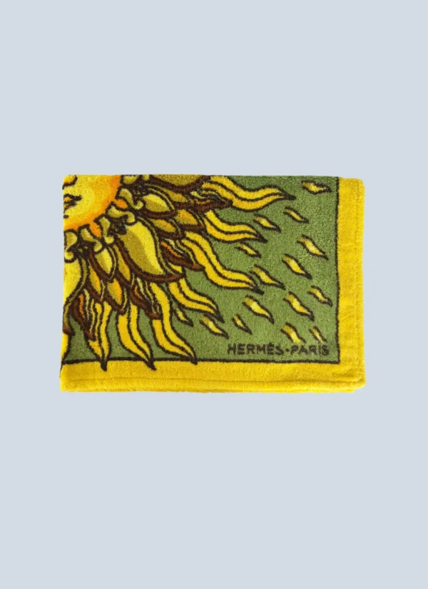 <b>Hermès</b> <br> telo mare in spugna stampa sole.