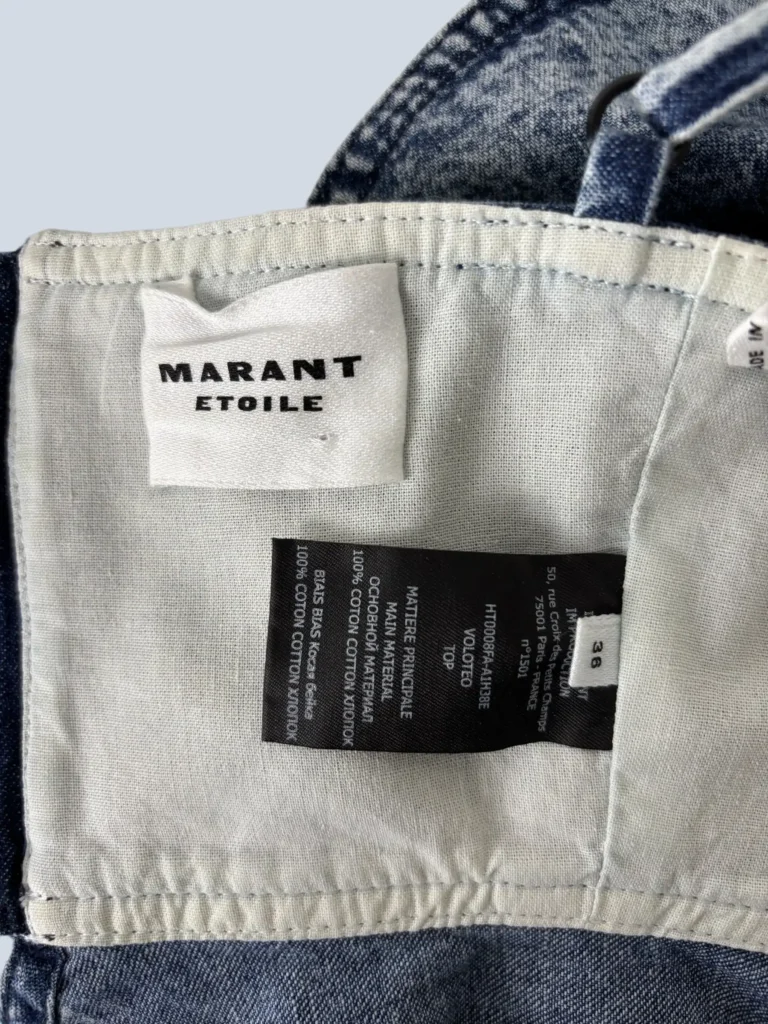 Étoile, top Voloteo in denim, 38fr., foto 4 di 4