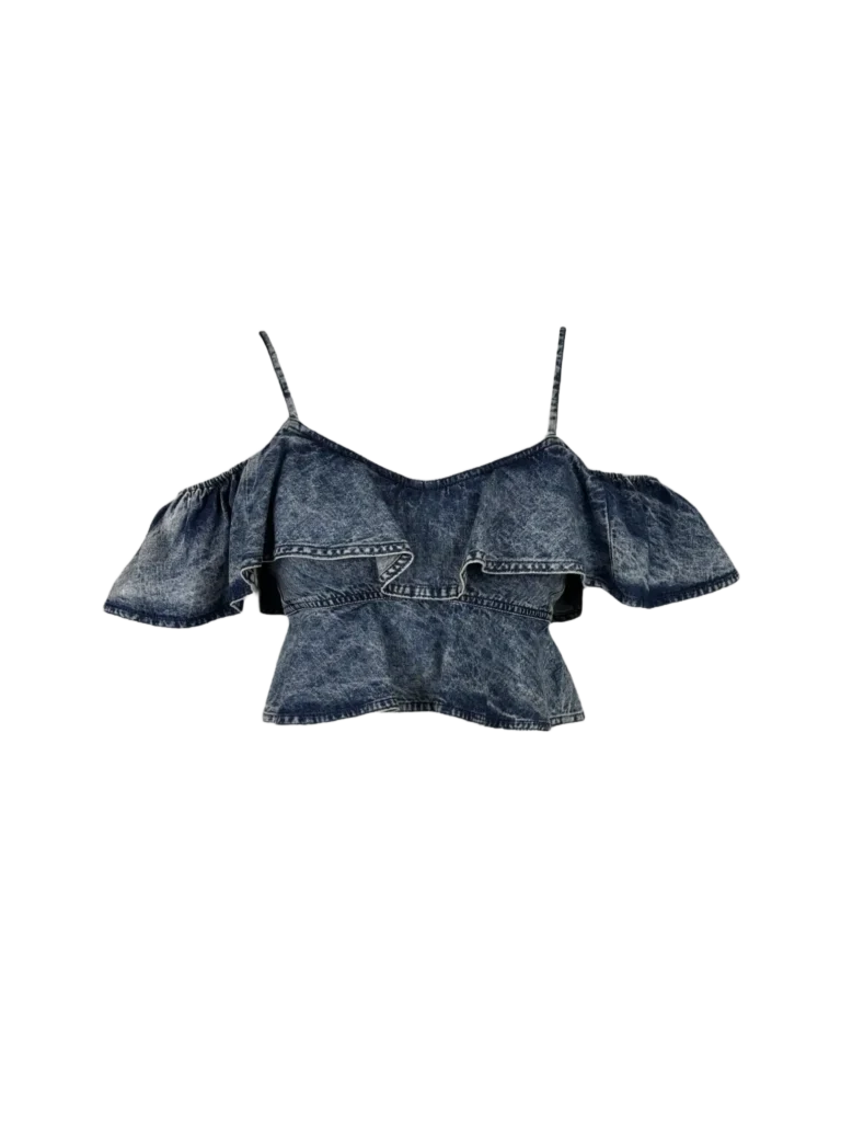 Étoile, denim Voloteo top.